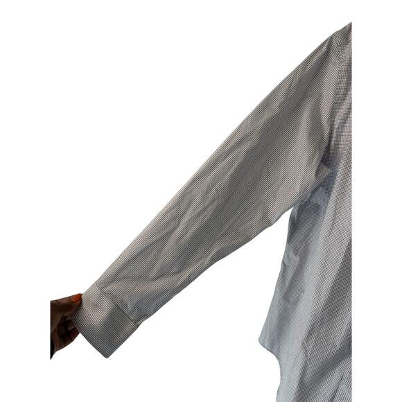 J.Crew Men's Blue Plaid Slim Fit Flex Wrinkle Free Button Down Shirt Size Large - Picture 6 of 11